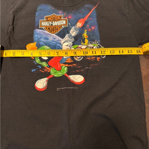 Harley Davidson, Marvin the Martin, Looney Tunes trademarked size medium t shirt - Picture 11 of 11
